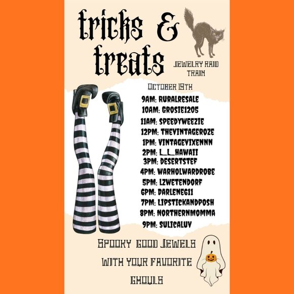 TRICKS & TREATS JEWELRY RAID TRAIN - Sunday October 19 - Spooky Good Jewels! - Picture 1 of 1